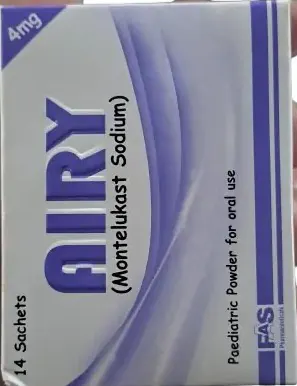 Airy Sachets (Montelukast Sodium) 4mg 14 Sachets