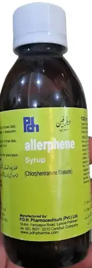 Allerphene Syrup (Chlorpheniramine Maleate) 120 ml