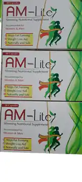 AM-Lite Slimming Nutritional Supplement Capsules - 20 Capsules - Stops Fat Forming, Weight Loss Aid