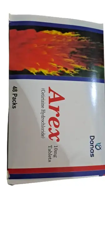 Arex Cetirizine Hydrochloride 10 mg Tablets - 48 Packs