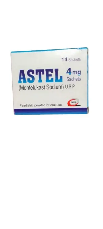 ASTEL (Montelukast Sodium) Paediatric Powder for Oral Use 4 mg 14 Sachets