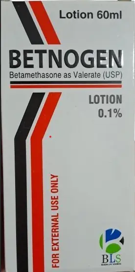 BETNOGEN Betamethasone as Valerate 0.1% Lotion - 60 ml - For External Use Only