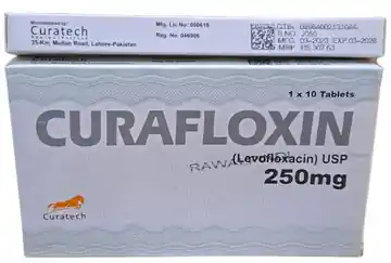 Curafloxacin Levofloxacin Tablets 250 mg – 10 Tablets Pack
