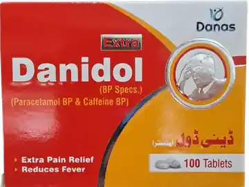 Danidol Extra (Paracetamol & Caffeine) Tablets - 100 Tablets