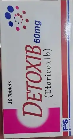 Detoxib (Etoricoxib) 60 mg – 10 Tablets