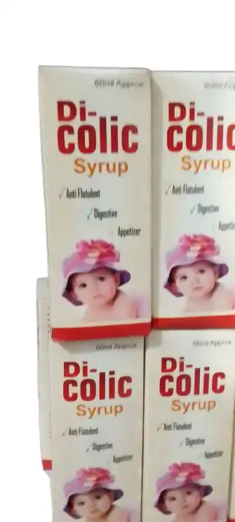 Di-Colic Syrup (Anti Flatulent, Digestive, Appetizer) – 60 ml