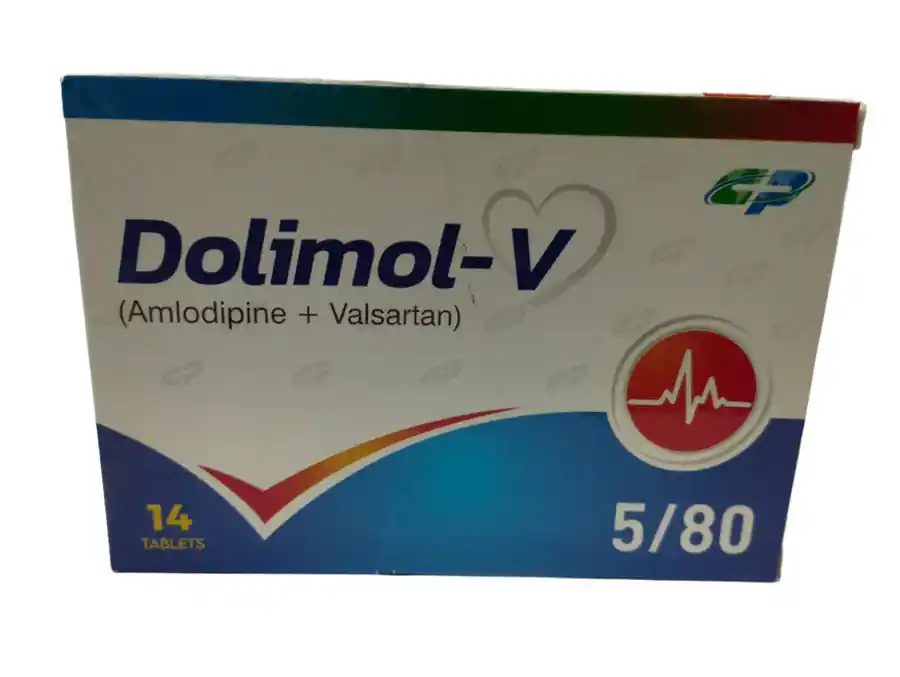 Dolimol-V Tablets (Amlodipine + Valsartan) 5/80mg � 14 Tablets