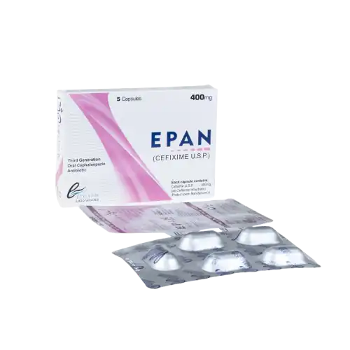 Epan Capsules (Cefixime U.S.P) 400 mg � 5 Capsules
