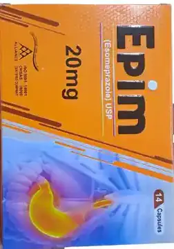 Epim Capsules (Esomeprazole) 20mg – 14 Capsules