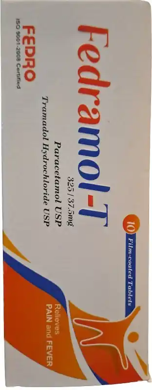 Fedramol-T Paracetamol 325 mg + Tramadol Hydrochloride 37.5 mg Tablets - 10 Film-coated Tablets