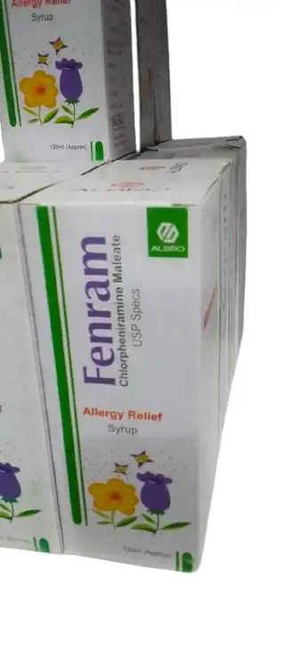 Fenram Syrup (Chlorpheniramine Maleate) Allergy Relief – 120 ml