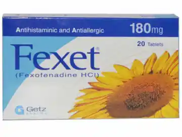 Fexofax (Fexofenadine HCl) 180 mg Tablets - 10 Tablets - Antihistaminic and Antiallergic