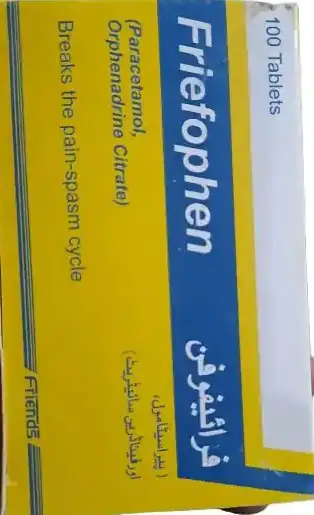 Friefophen (Paracetamol / Orphenadrine Citrate) – 100 Tablets