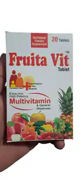 FRUITA VIT Syrup (Multi Vitamins, Iron B Complex, Multi Minerals, Lysine Antioxidant) Sugar Free � 240 ml