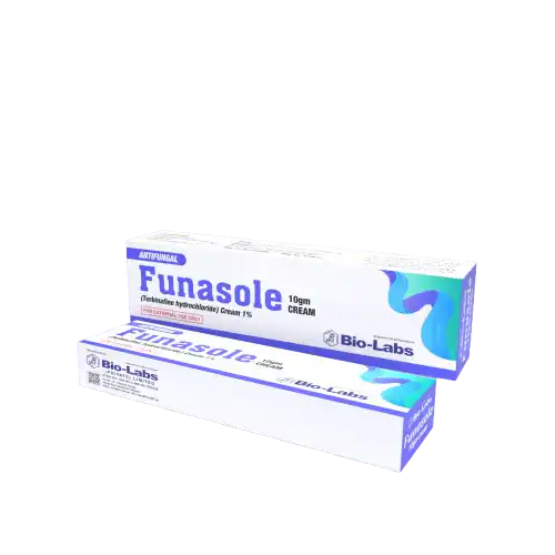 Funazole Antifungal Cream 1% (Terbinafine hydrochloride) – 10 gm