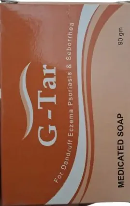 G-Tar MEDICATED SOAP - 90 gm - For Dandruff, Eczema, Psoriasis & Seborrhea