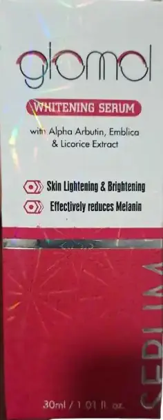 GLOMAL Whitening Serum (with Alpha Arbutin, Emblica & Licorice Extract) - 30 ml / 1.01 fl. oz.