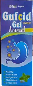 Gufcid Gel Antacid Syrup - 120 ml - Mint Flavor