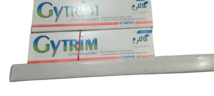 Gytrim (Clotrimazole) 500 mg 1 Vaginal Tablet with Applicator - 1 Tablet