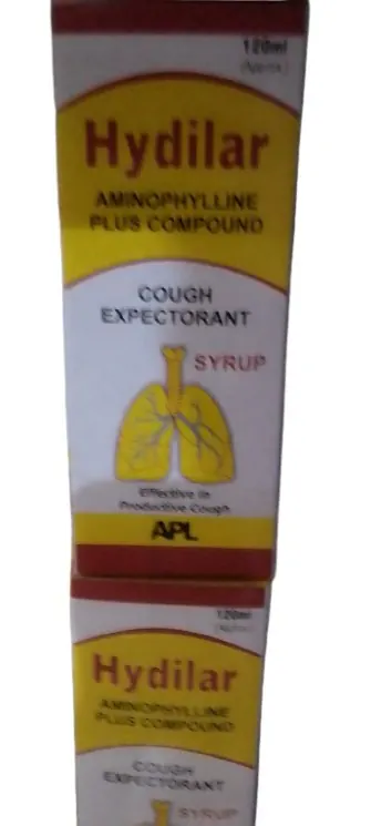 Hydilar Aminophylline Plus Compound Cough Expectorant Syrup - 120 ml
