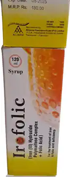 Irofolic Syrup (Iron (III) Hydroxide Polymaltose Complex + Folic Acid) � 120 ml