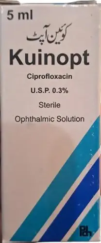 Kuinopt (Ciprofloxacin) Ophthalmic Solution 0.3% – 5 ml