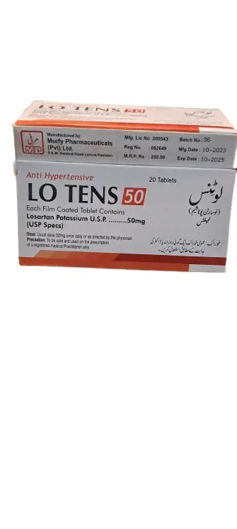 LO TENS 50 Losartan Potassium 50 mg Tablets - 20 Tablets