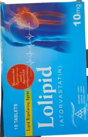 Lolilipid (Atorvastatin) 10 mg – 10 Tablets