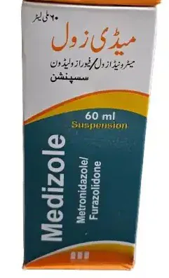 Medizole (Metronidazole + Furazolidone) Suspension - 60 ml - Antidiarrhoeal
