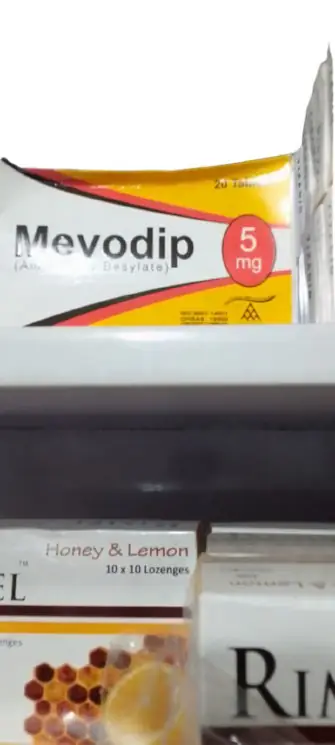 Mevodip (Amlodipine Besylate) 5 mg – 20 Tablets