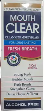 Mouth Clear Cleansing Mouthwash (Alcohol Free) For Long-Lasting Fresh Breath – 150 ml