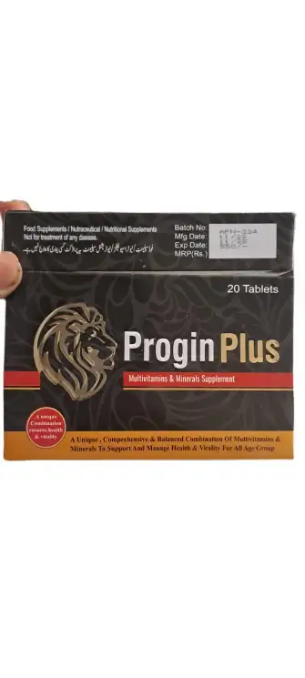 Progin Plus Multivitamin & Mineral Tablets – 20 Tablets Pack