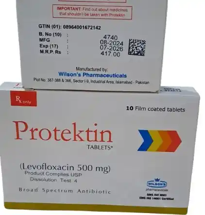 Protektin (Levofloxacin) 500 mg � 10 Film Coated Tablets