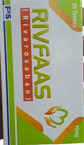Rivfaas (Rivaroxaban) 10 mg – 20 Tablets