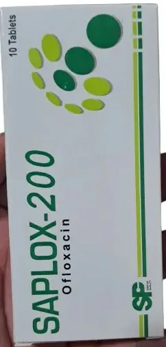 Saplox-200 Tablets (Ofloxacin) � 10 Tablets