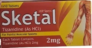 Sketal Tizanidine Tablets 2 mg – 10 Tablets Pack