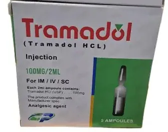 Tramadol HCl 100 mg/2 ml Injection - 5 Ampoules