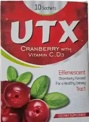 UTX Sachets (Cranberry + Vitamin C & D3) – 10 Sachets