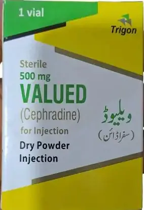 VALUED (Cephradine) Sterile Dry Powder 500 mg for Injection � 1 Vial