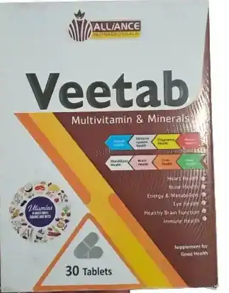 Veetab Multivitamin & Minerals Tablets - 30 Tablets