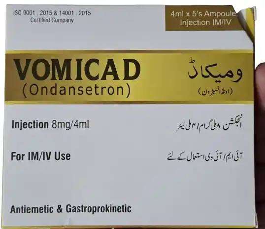 Vomicad (Ondansetron) Injection 8 mg / 4 ml IM/IV � 5 Ampoules