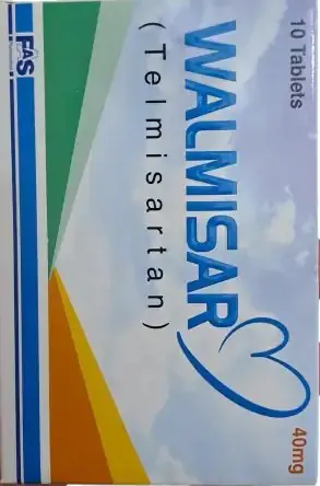 Walmisar (Telmisartan) 40 mg – 10 Tablets