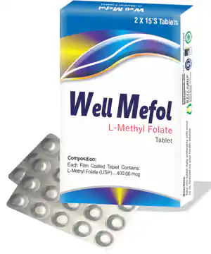 Well Mefol L-Methyl Folate Tablets – 2 x 15 Tablets