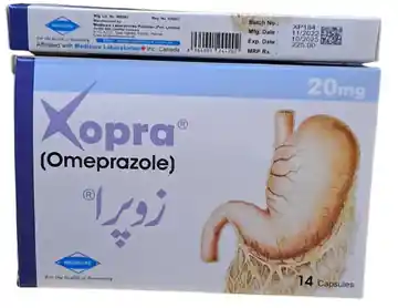 Xopra Omeprazole Capsules 20 mg – 14 Capsules Pack