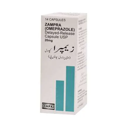 Zampera (Omeprazole) Delayed-Release Capsule USP 20 mg 14 Capsules