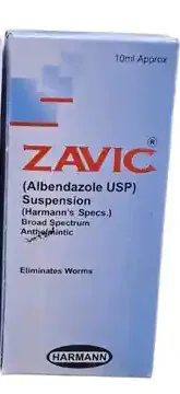 Zavic Albendazole Suspension (Albendazole USP) � 10 ml Bottle